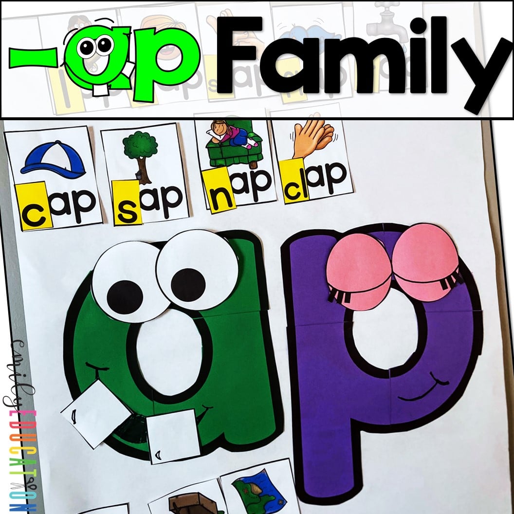 ap Word Family Anchor Chart and Craft Activity