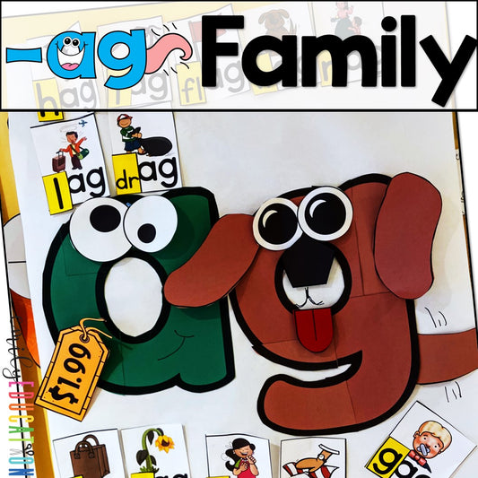 ag Word Family Anchor Chart and Craft Activity