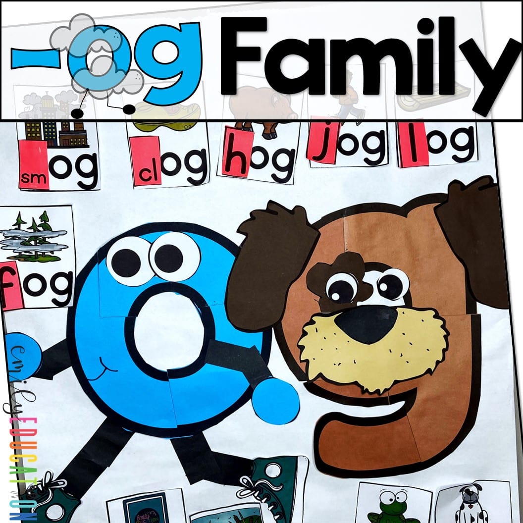 og Word Family Anchor Chart and Craft Activity