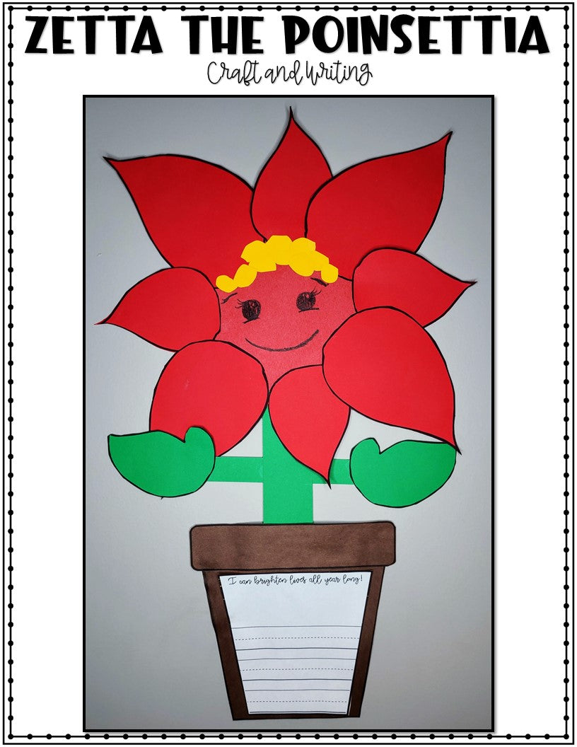 Zetta the Poinsettia Craft Activity