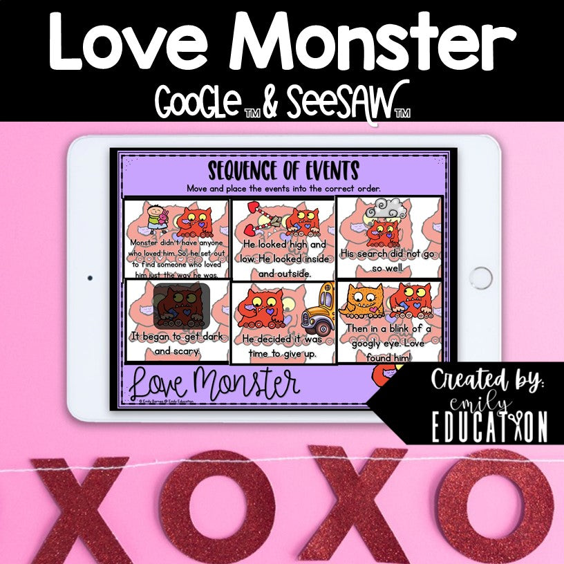 Love Monster Digital Activities | Google and Seesaw