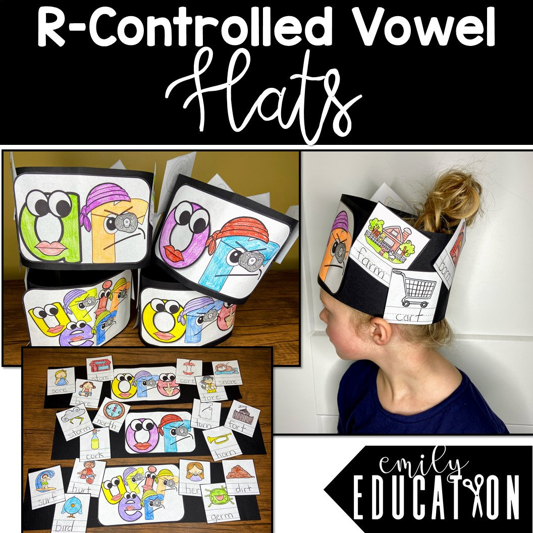 R Controlled Vowels Hat Crafts