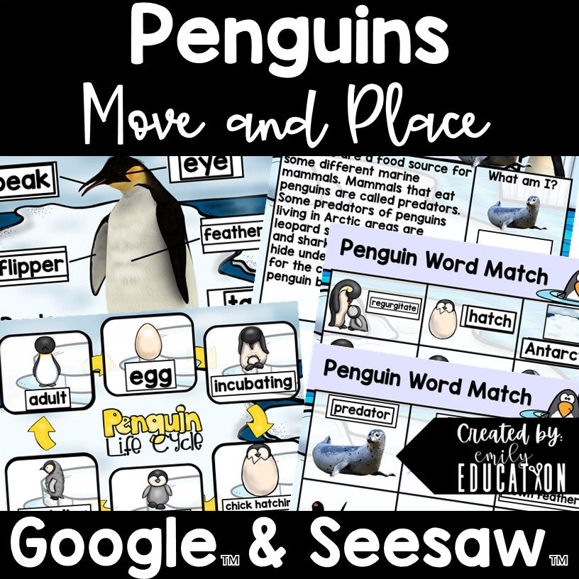 Penguin Digital Activities | Google and Seesaw Activities Non Fiction