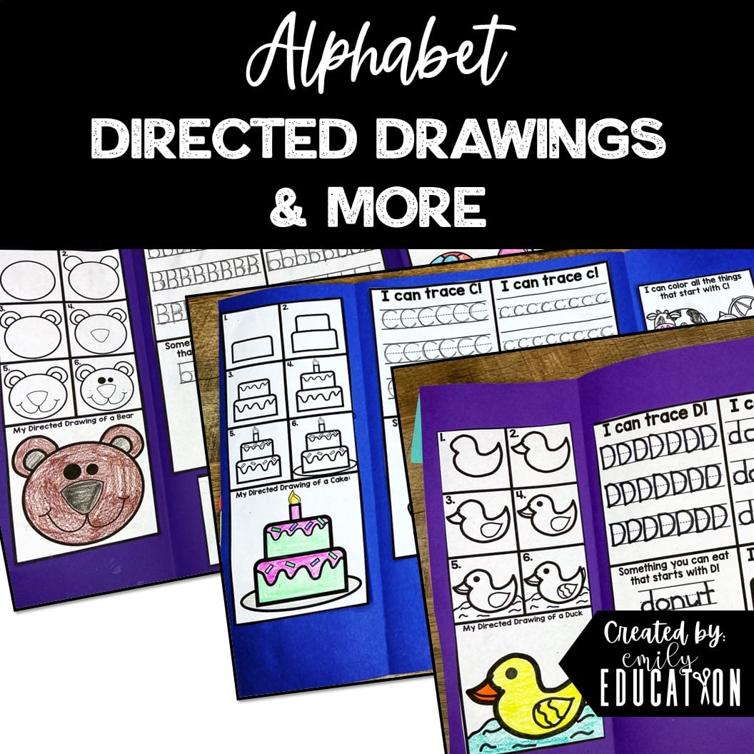 Interactive Alphabet Crafts and Directed Drawings