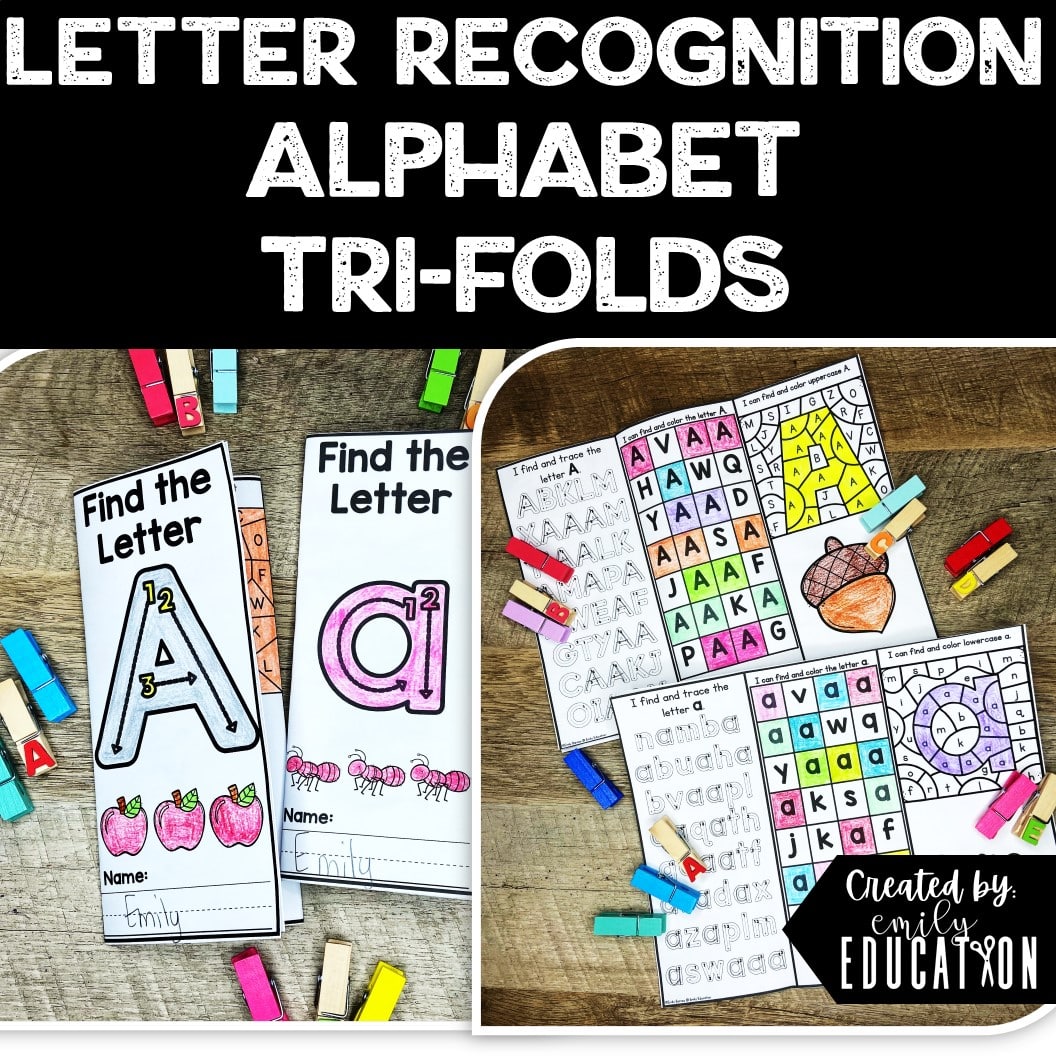 Alphabet Letter Recognition Trifold Activities