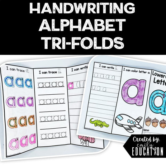 Alphabet Handwriting Trifold Activities