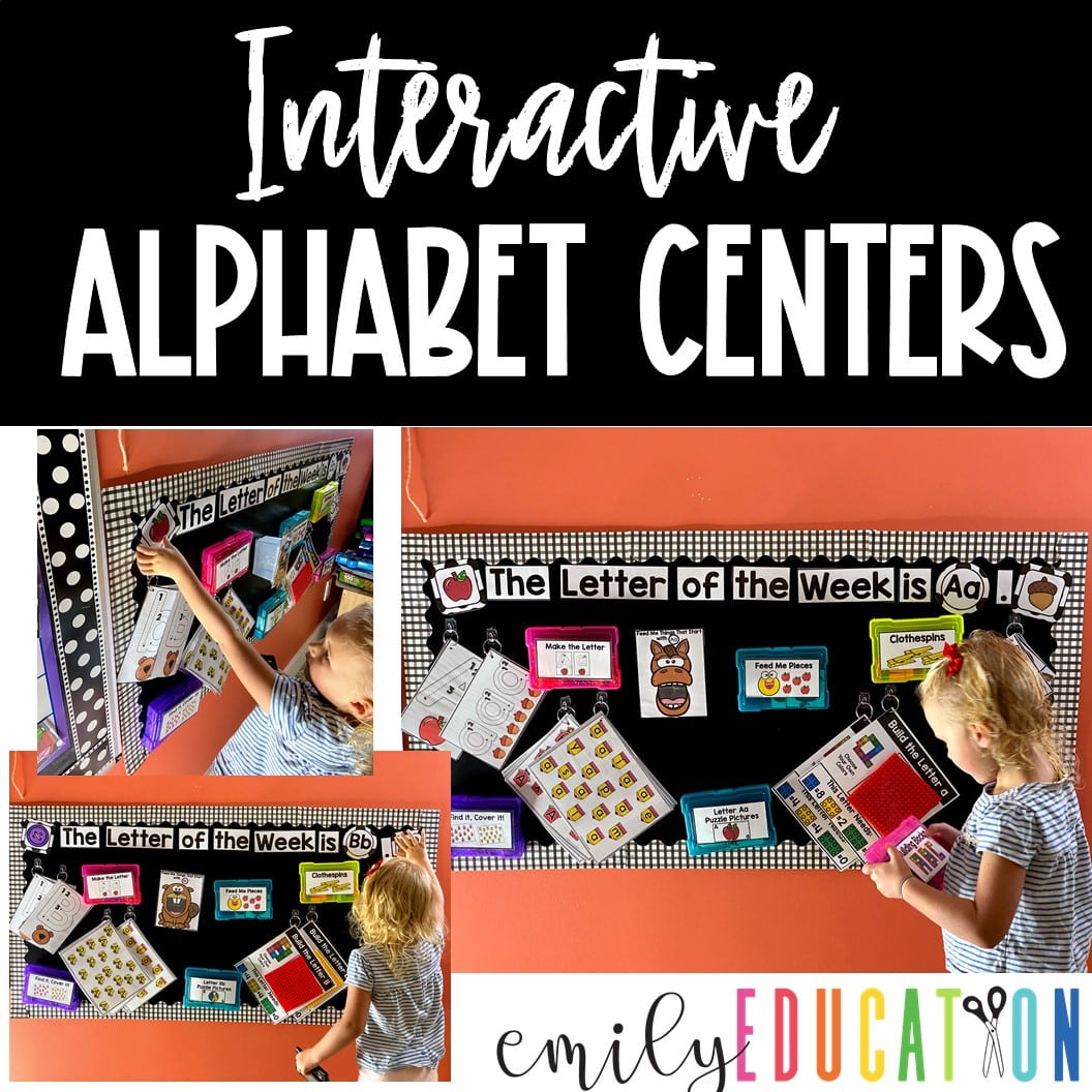 Alphabet Centers Bundle | Letter of the Week/Day Center Choice Board