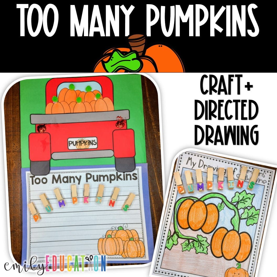 Too Many Pumpkins Activities, Craft, Directed Drawing and more!