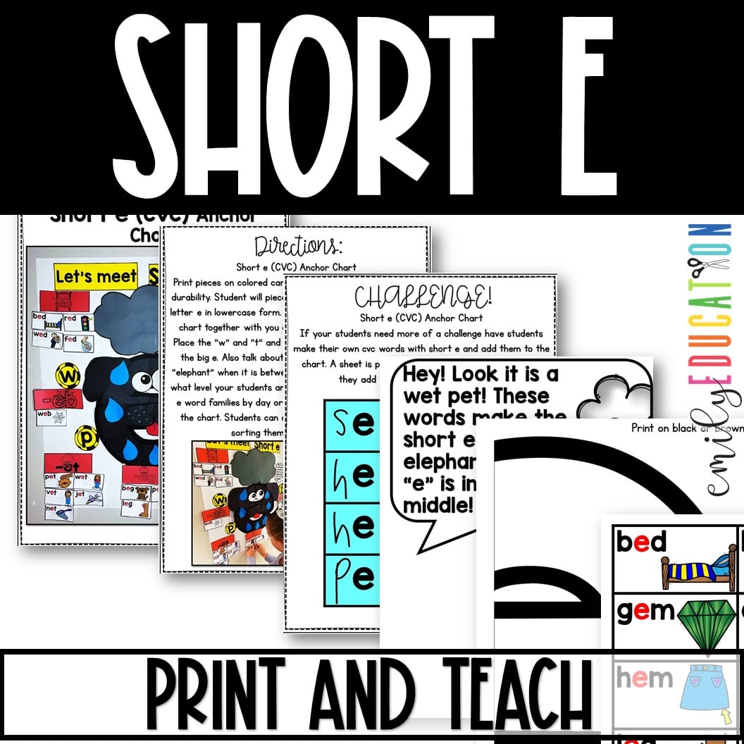 Short e CVC Interactive Anchor Chart