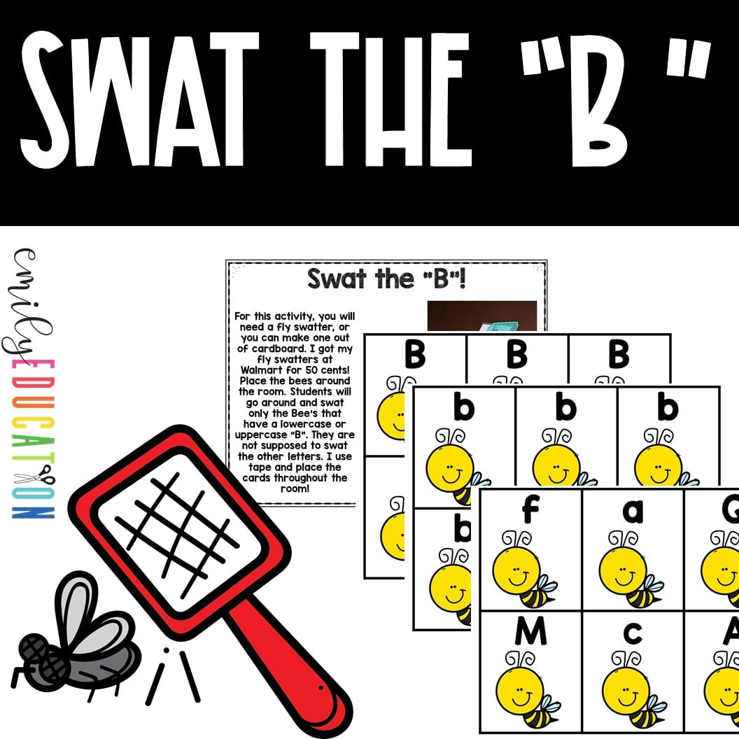 Swat the Letter B Activity Hands on Freebie