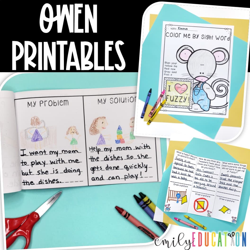 Owen Activities | Kevin Henkes Book Study Craft