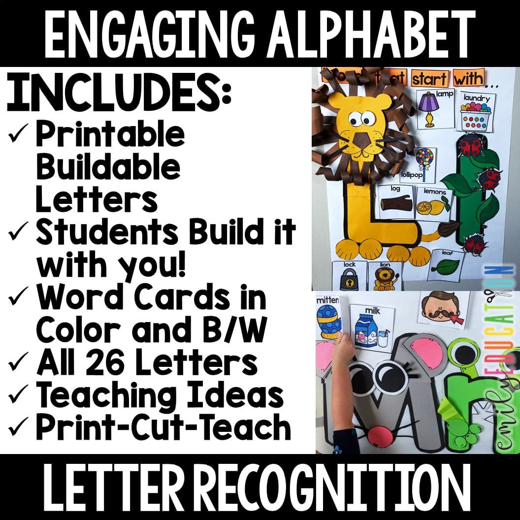 Alphabet Anchor Charts, Posters, Practice | Alphabet Recognition | Alphabet Activities