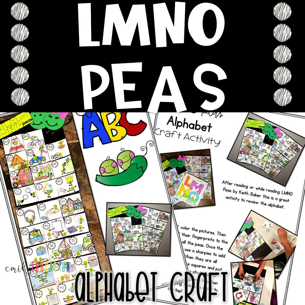 LMNO Peas Alphabet and Craft Activity