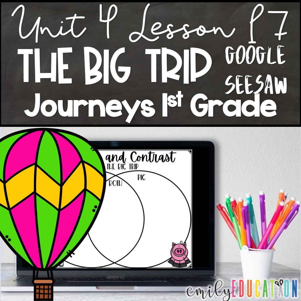 The Big Trip Unit 4 Lesson 17 Journeys 1st Grade Google Seesaw Activities