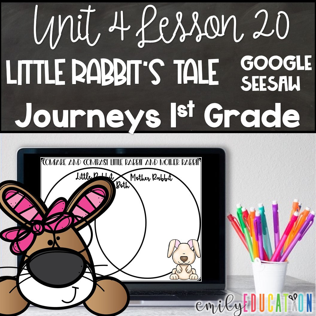 Little Rabbit's Tale Lesson 20 Journeys 1st Grade Google Seesaw Activities