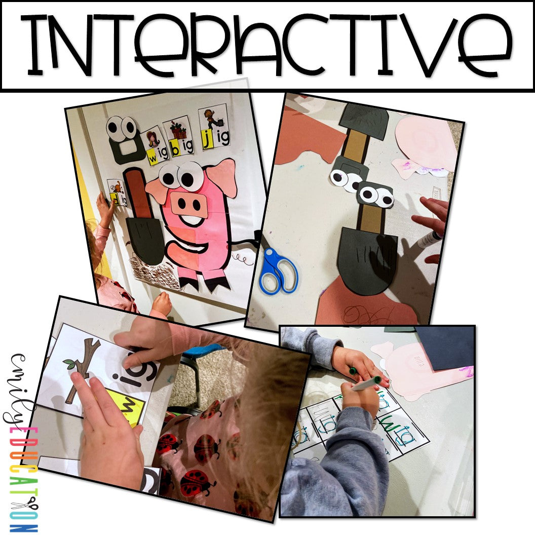 ig Word Family Anchor Chart and Craft Activity