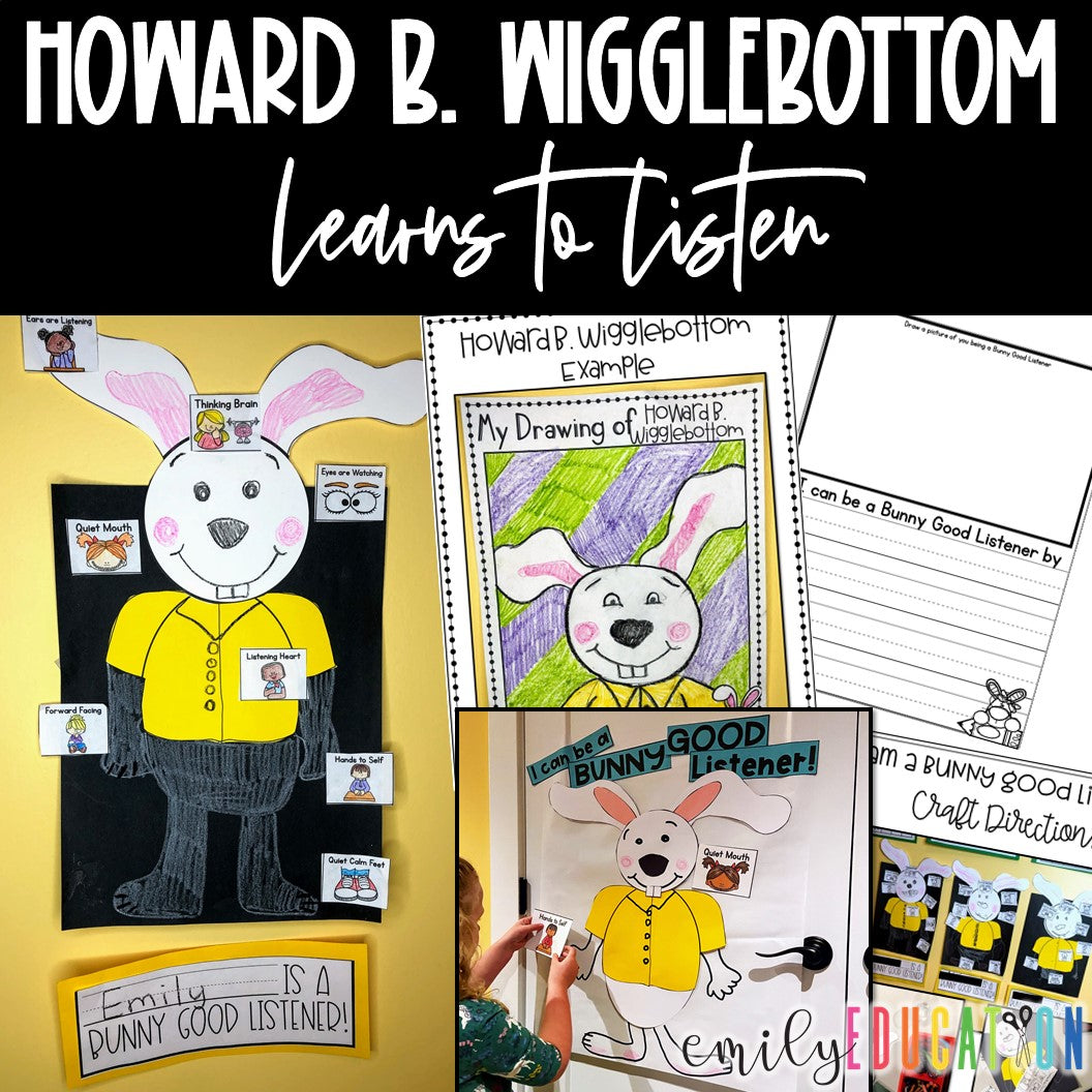 Howard B. Wigglebottom Learns to Listen Activities | Digital and Print