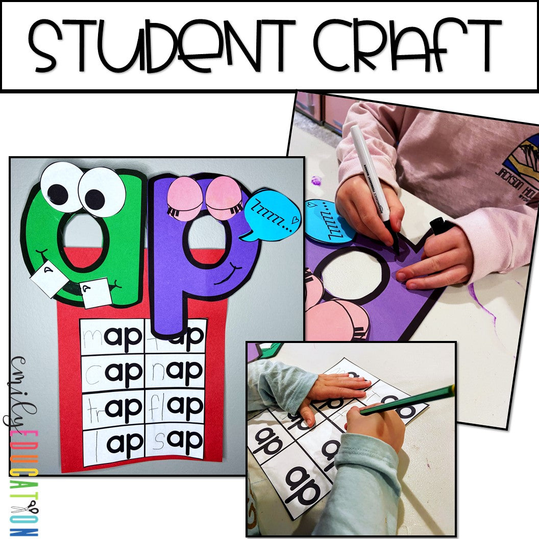 ap Word Family Anchor Chart and Craft Activity