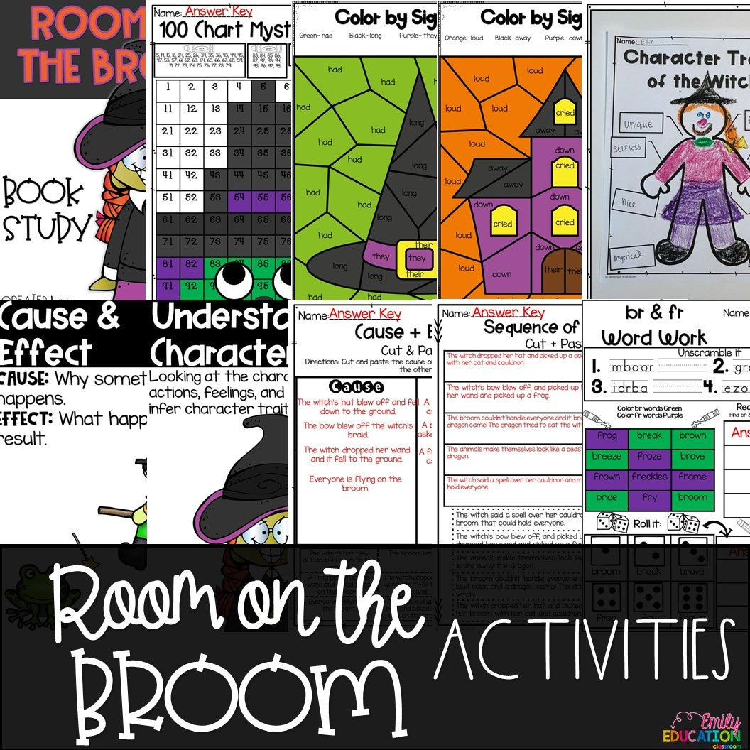 Room on the Broom- Includes Print and Digital Activities