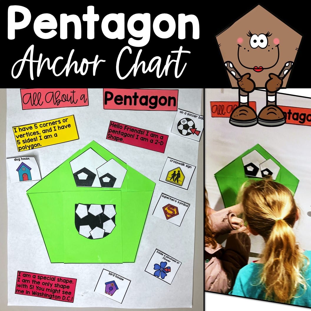 Pentagon Interactive Anchor Chart and Worksheet