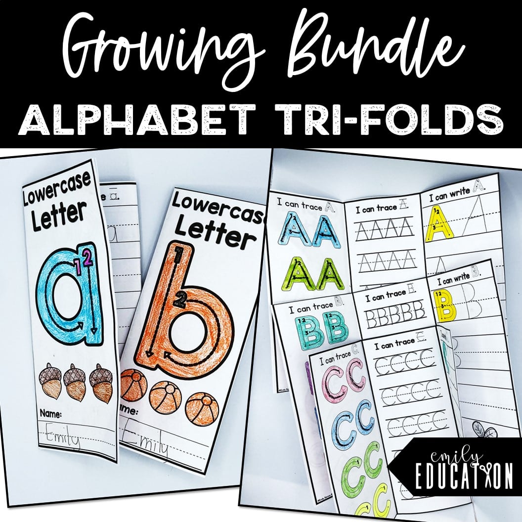 Alphabet Tri-Folds Growing Bundle