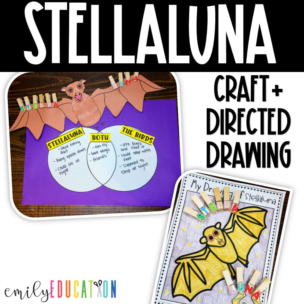 Stellaluna Activities, Craft, Anchor Chart, Directed Drawing and more!