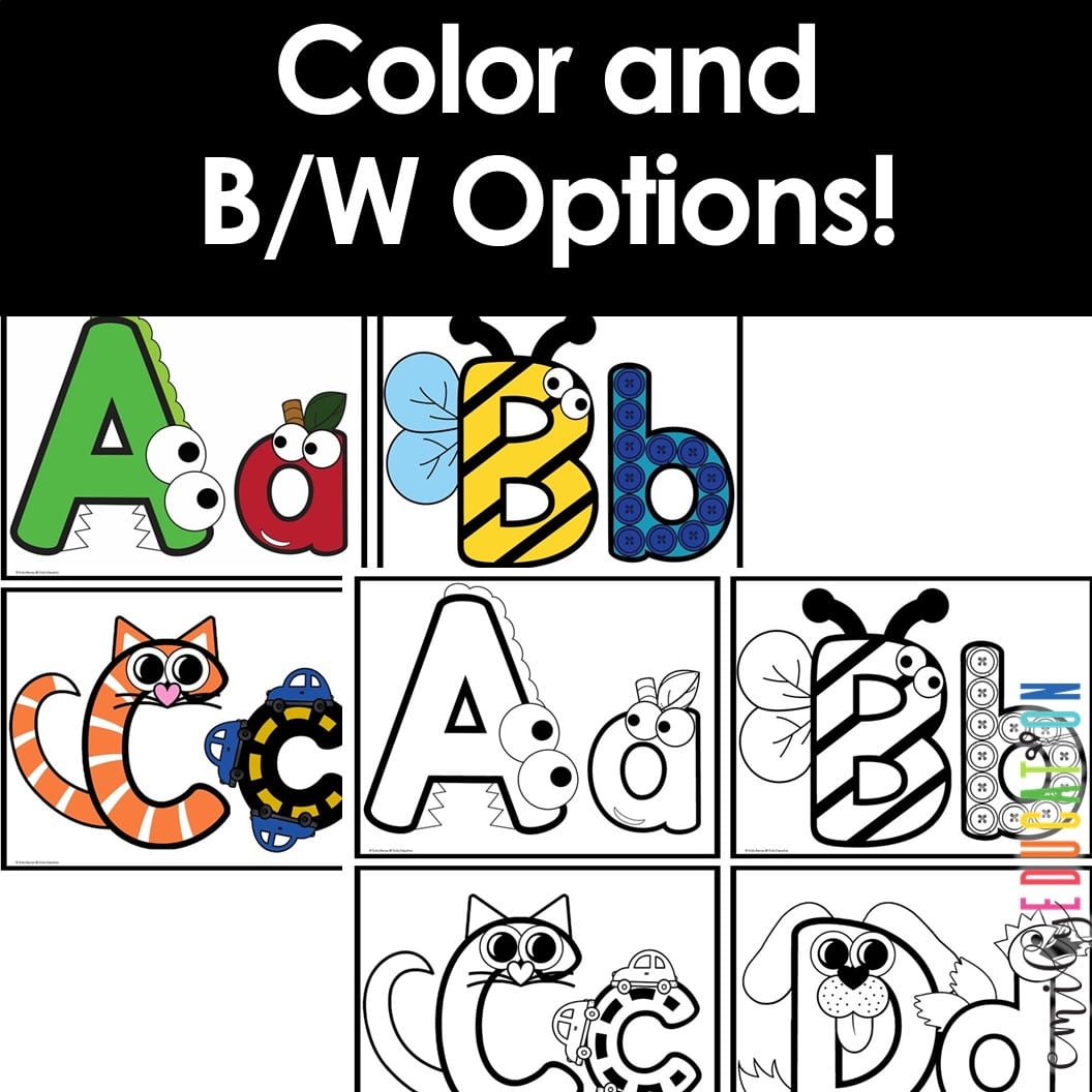 Interactive Alphabet Posters and Flashcards