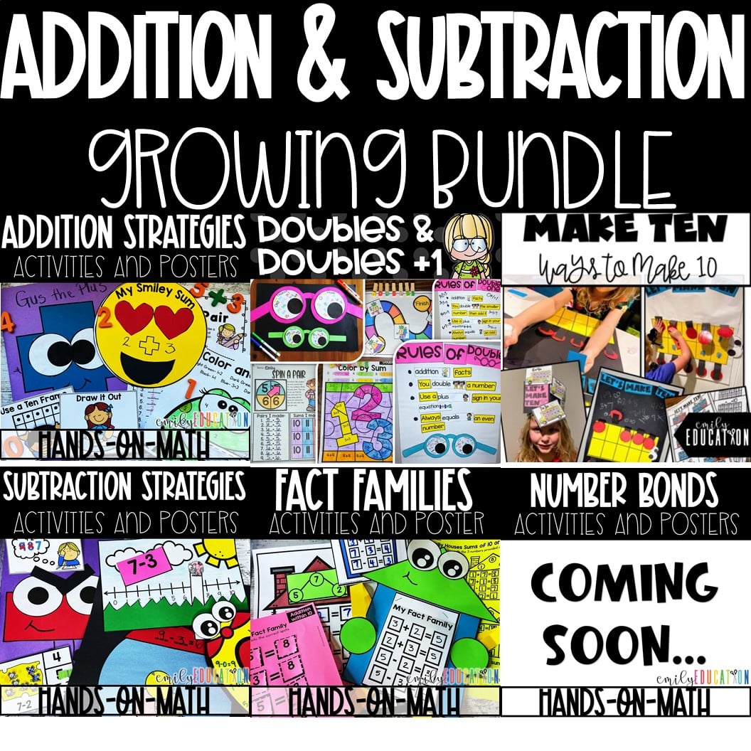 Addition and Subtraction within 20 | GROWING BUNDLE