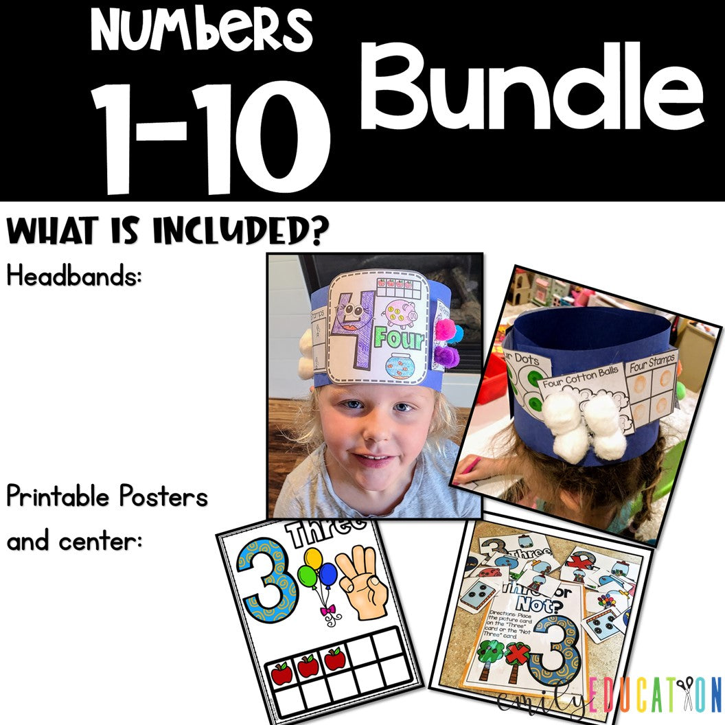 Numbers Sense Activities Number Writing Number Anchor Charts Recognition 1-10