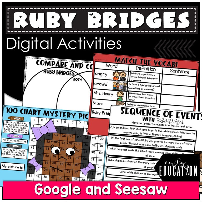 Ruby Bridges Activities | Digital and Print | Google and Seesaw