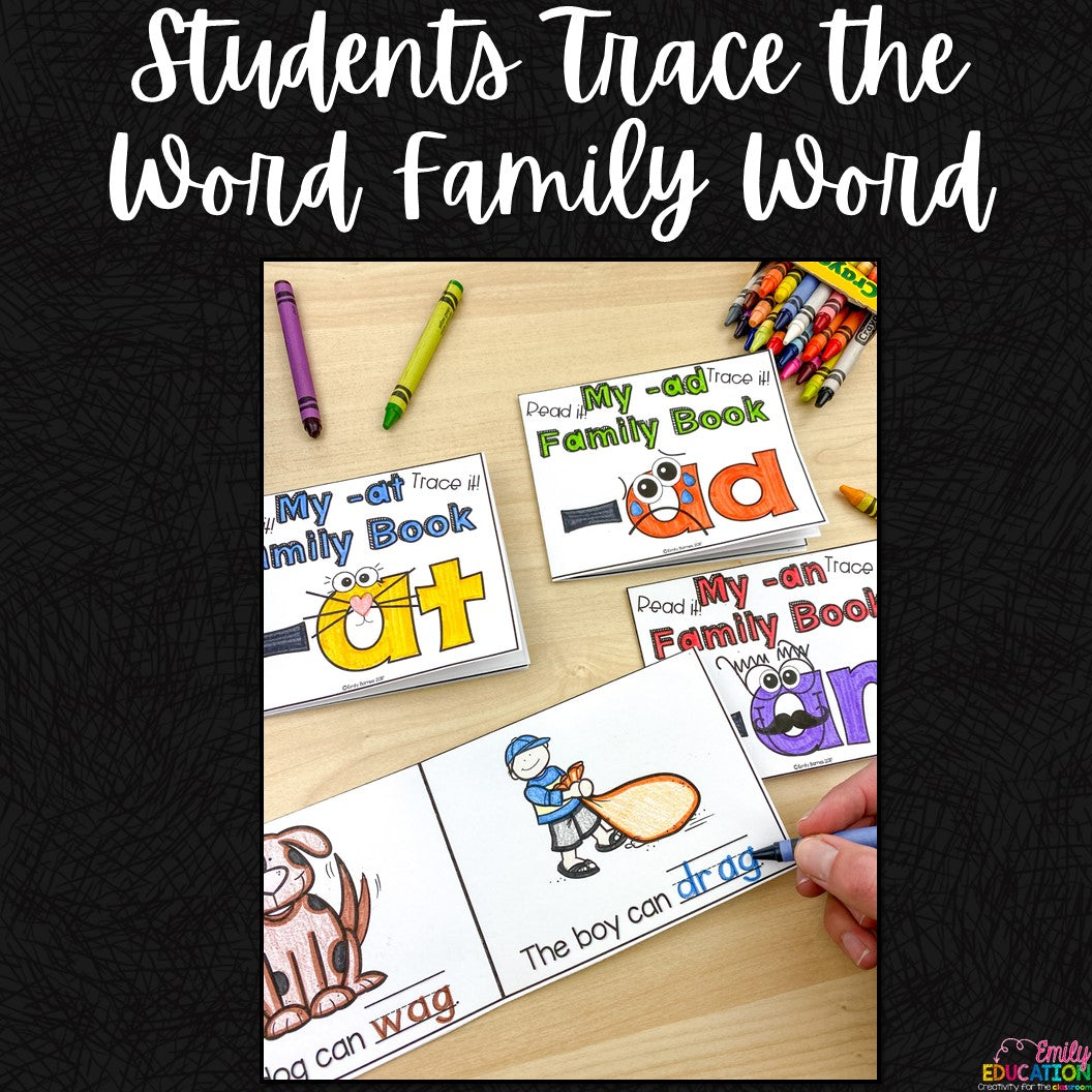 Short Vowels Word Family Readers Growing BUNDLE