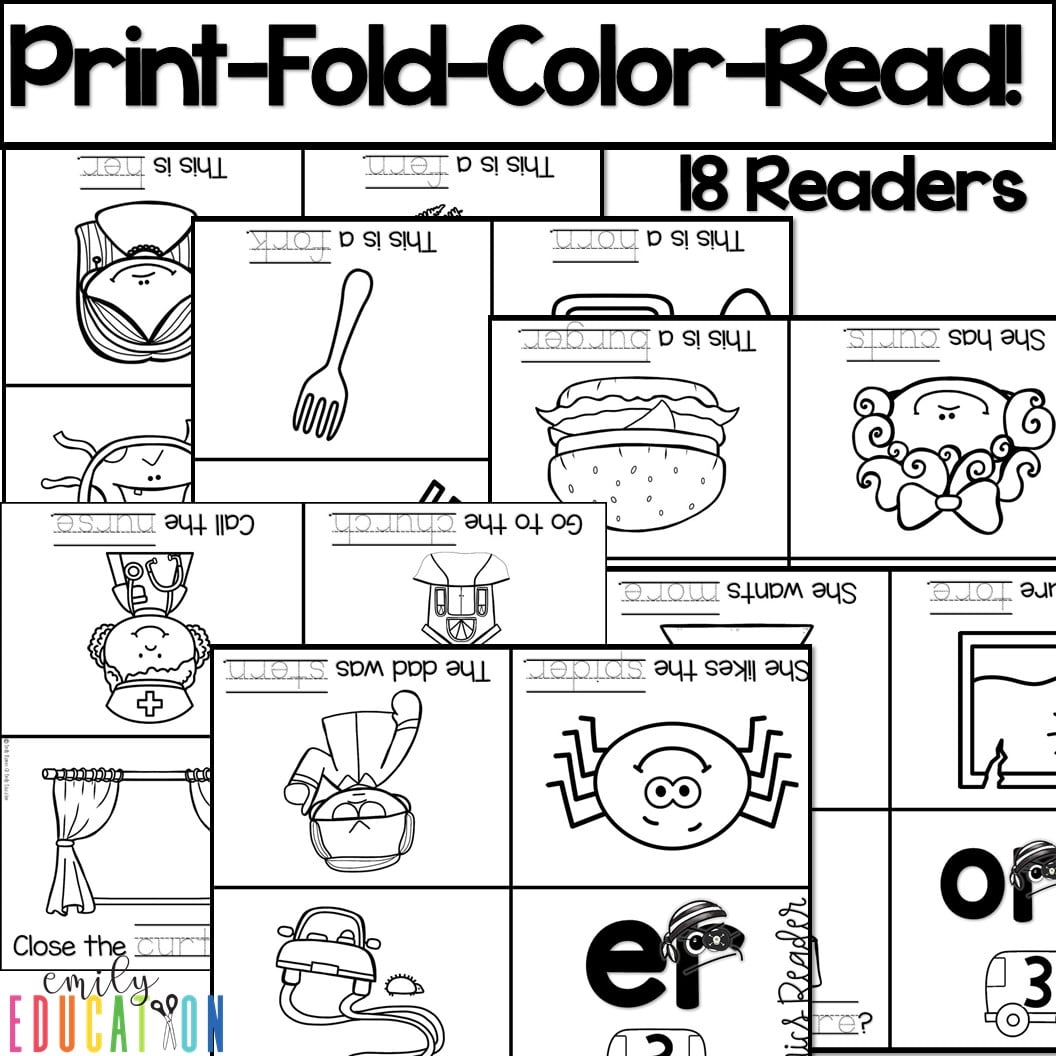 R Controlled Vowels Foldable Readers