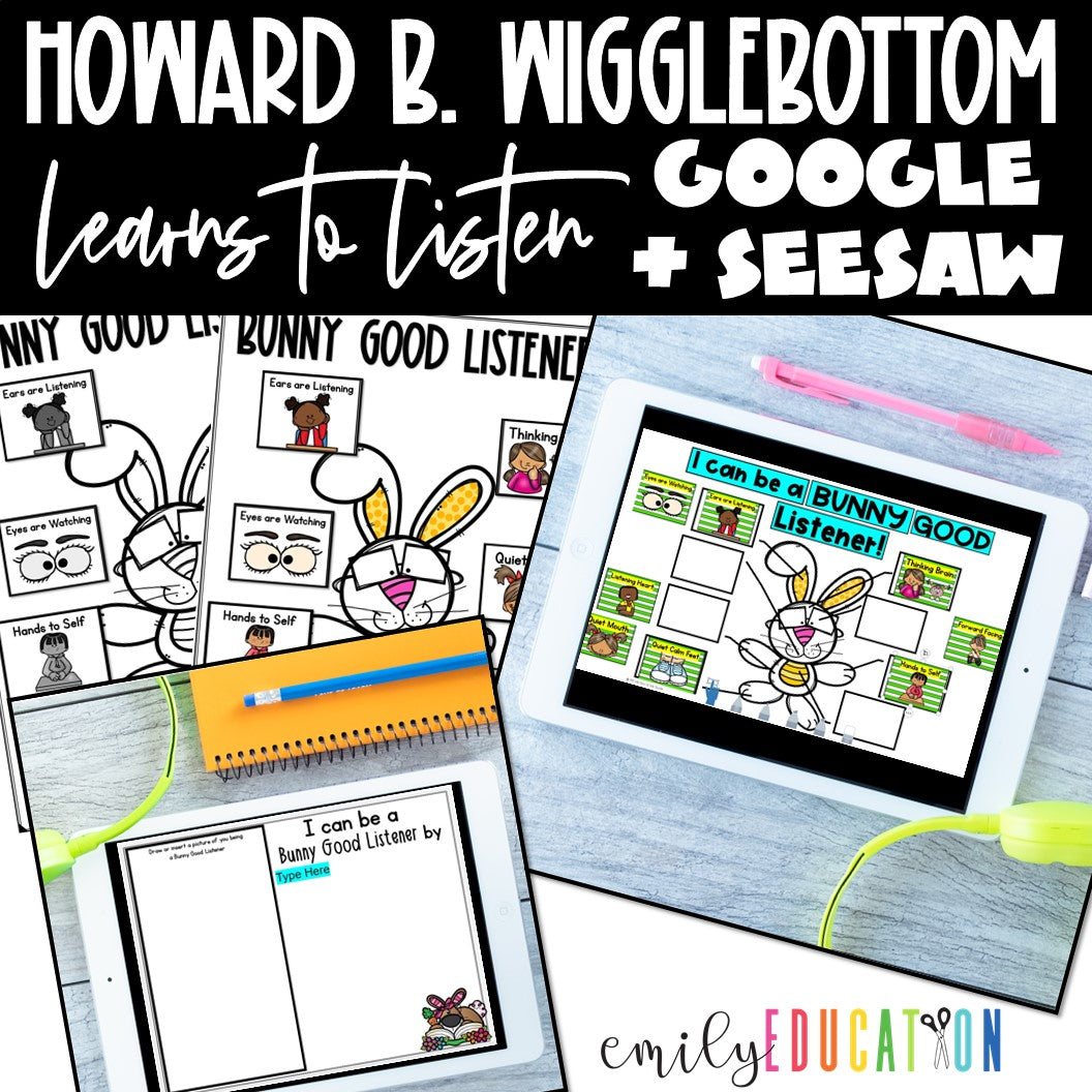 Howard B. Wigglebottom Learns to Listen Activities | Digital and Print