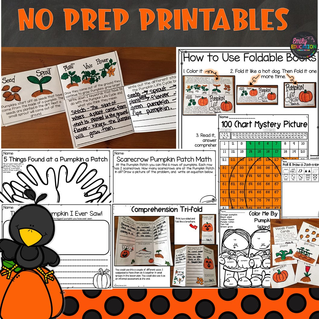 October Activities Bundle | Digital and Print | Pumpkins | Halloween