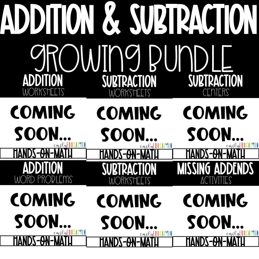 Addition and Subtraction within 20 | GROWING BUNDLE