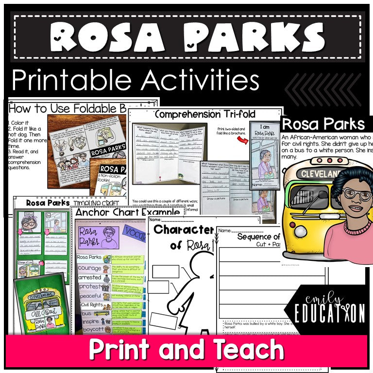 Rosa Parks Activities | Digital and Print | Google and Seesaw