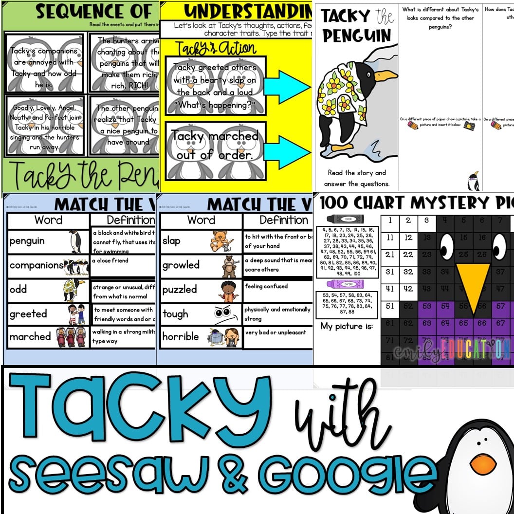 Tacky the Penguin Craft and Activities Digital Included | Seesaw Google