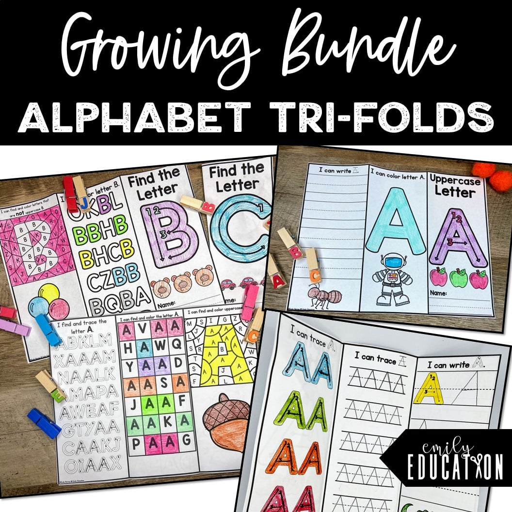 Alphabet Tri-Folds Growing Bundle