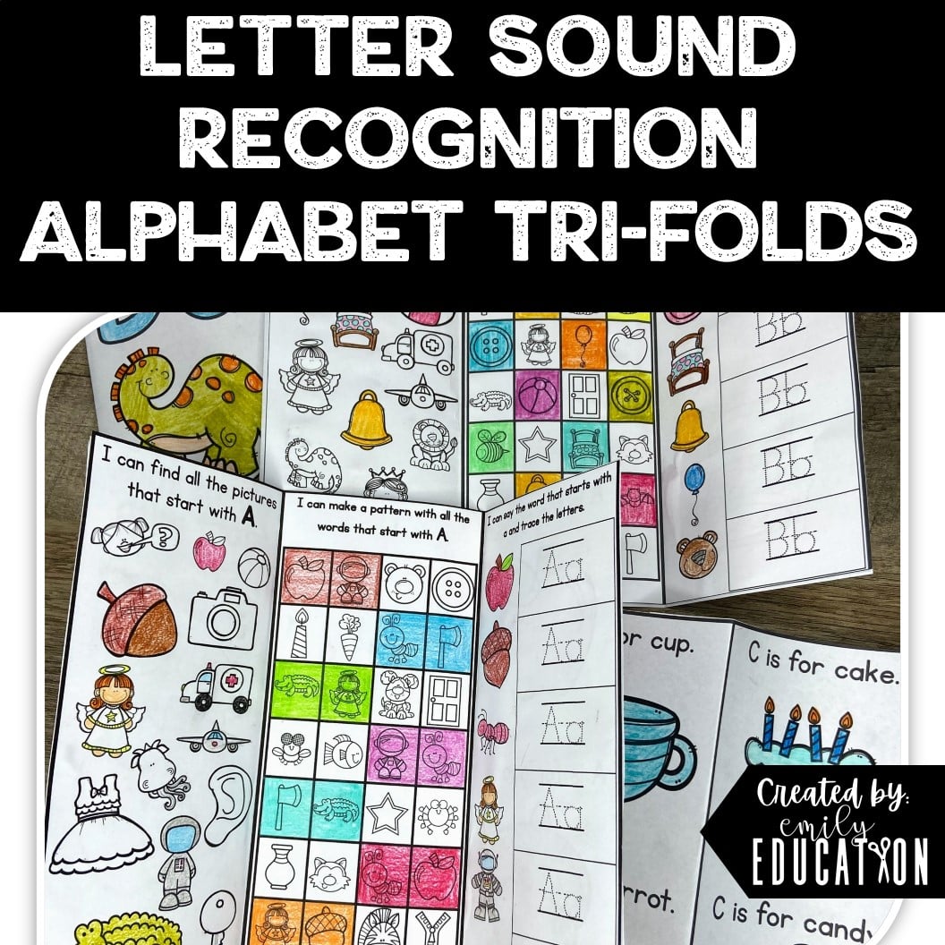 Alphabet Beginning Letter Sound Recognition Trifold Activities