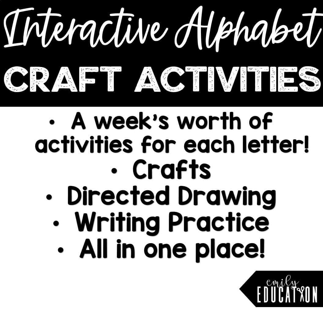 Interactive Alphabet Crafts and Directed Drawings