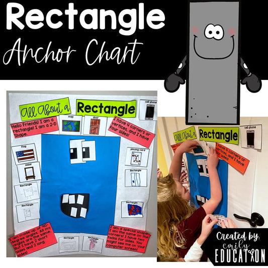 Rectangle Interactive Anchor Chart and Worksheet