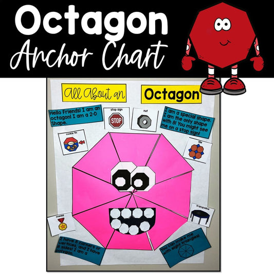 Octagon Interactive Anchor Chart and Worksheet