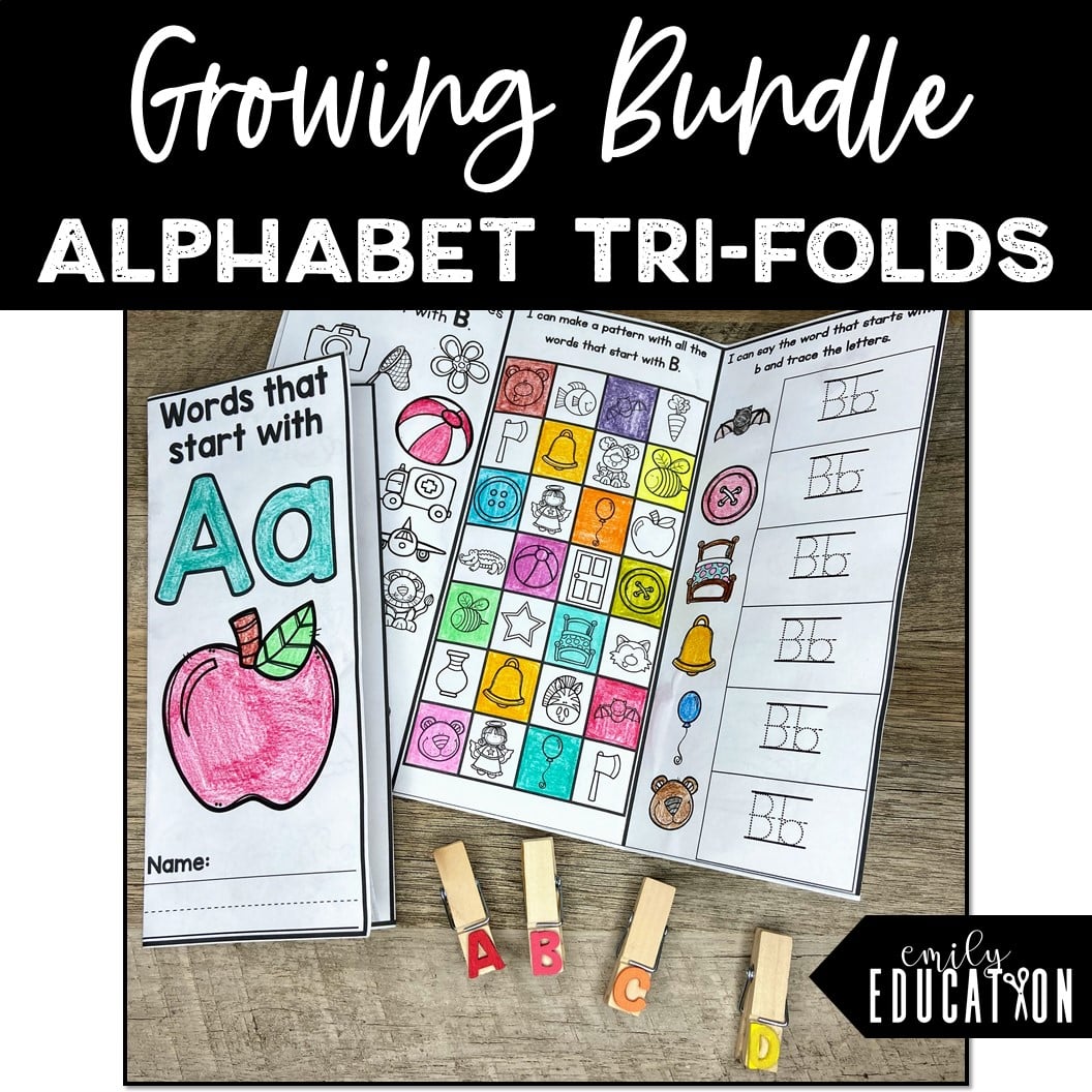 Alphabet Tri-Folds Growing Bundle