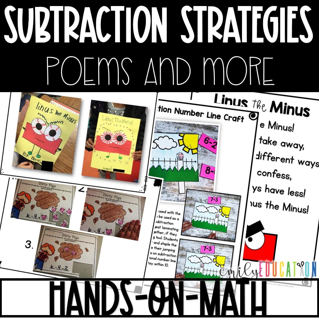 Subtraction Strategies Activities | Subtraction Strategies Posters