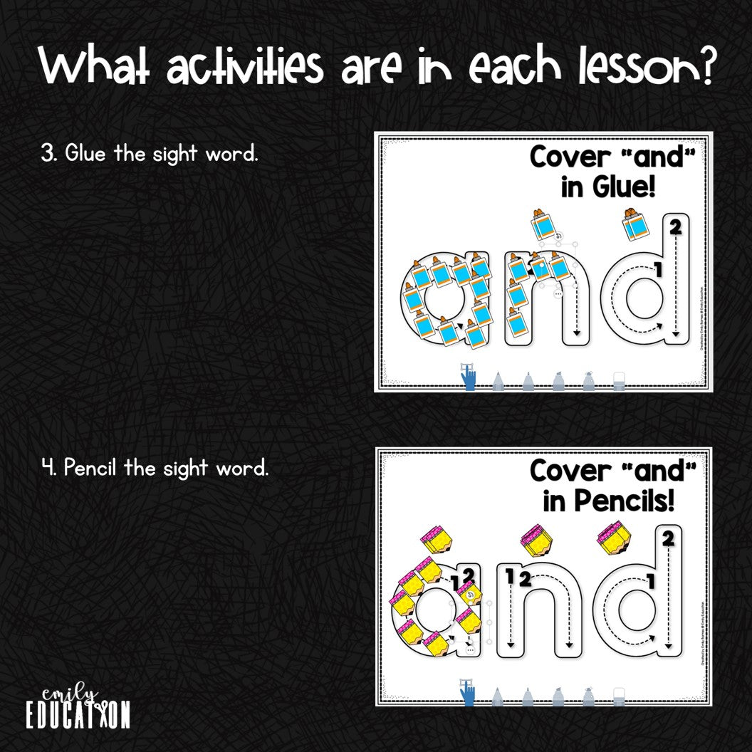 Sight Word Digital Bundle Seesaw and Google Slides