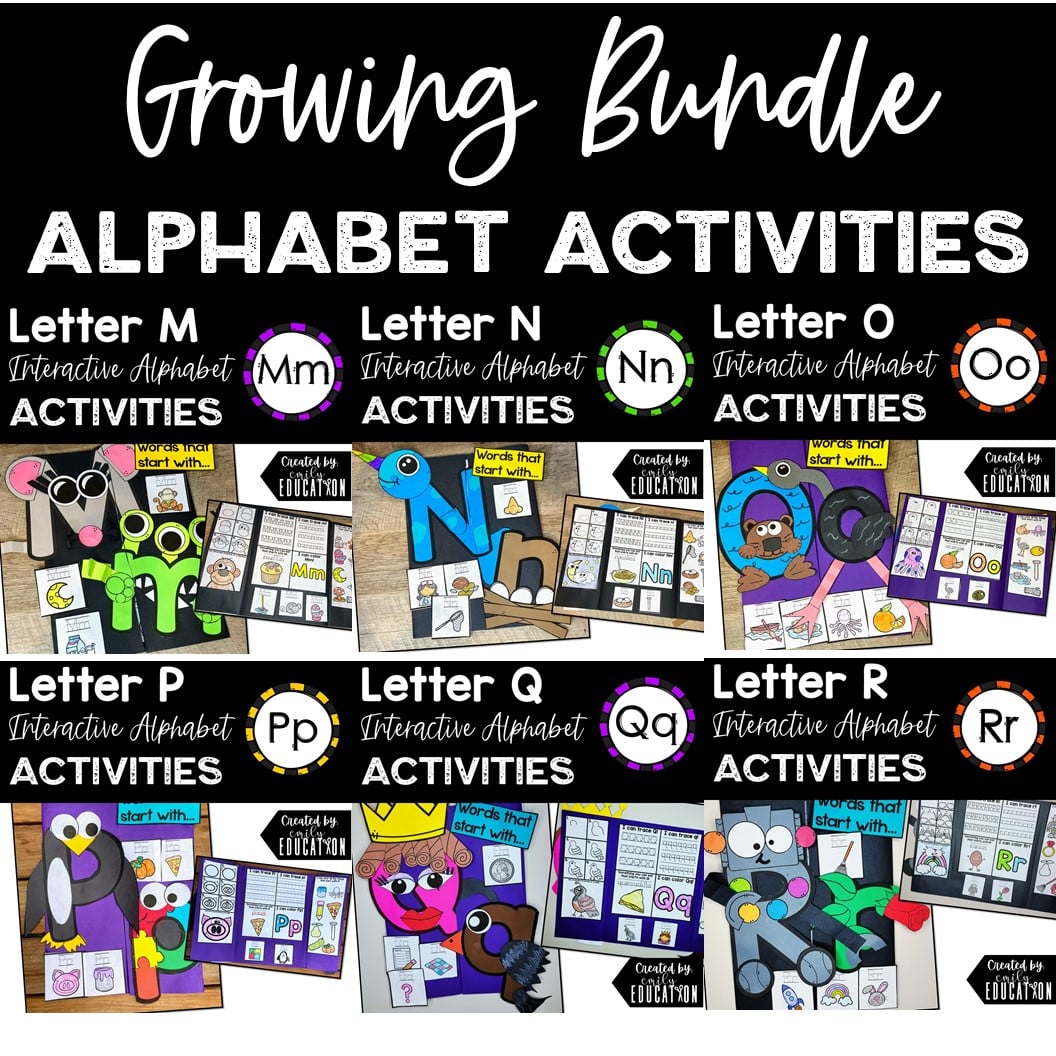 Interactive Alphabet Crafts and Directed Drawings