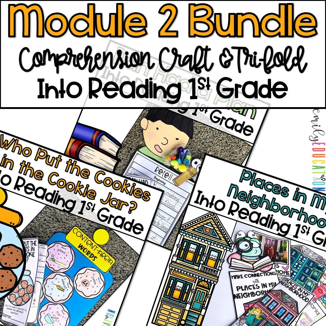 Into Reading First Grade Comprehension Craft and Tri-fold BUNDLE