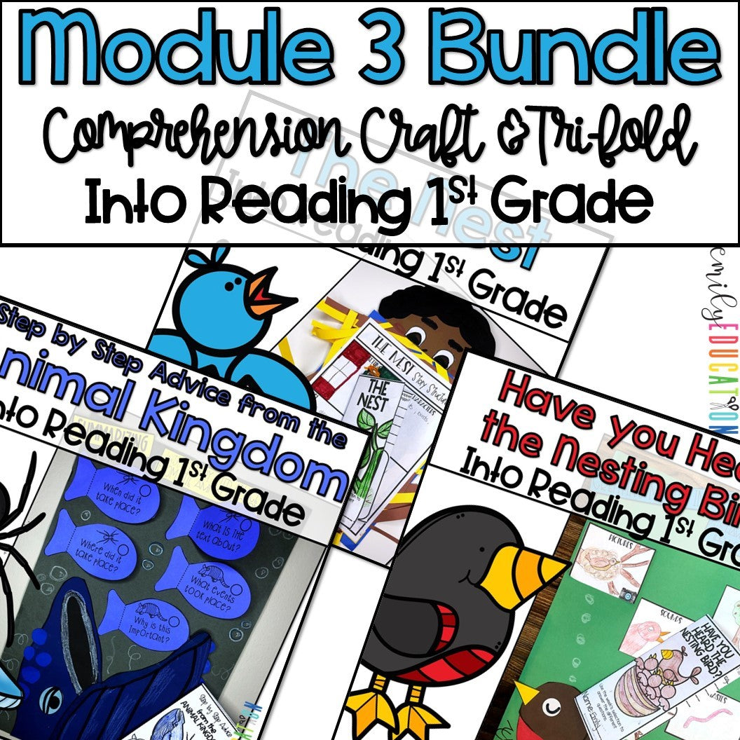 Into Reading First Grade Comprehension Craft and Tri-fold BUNDLE