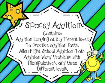 Spacey Addition Common Core Aligned