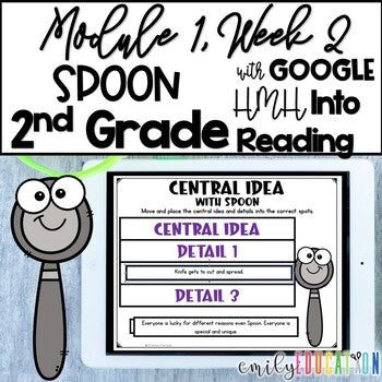 Spoon | Module 1 Week 2 | HMH Into Reading 2nd Grade | Google and Seesaw Activities